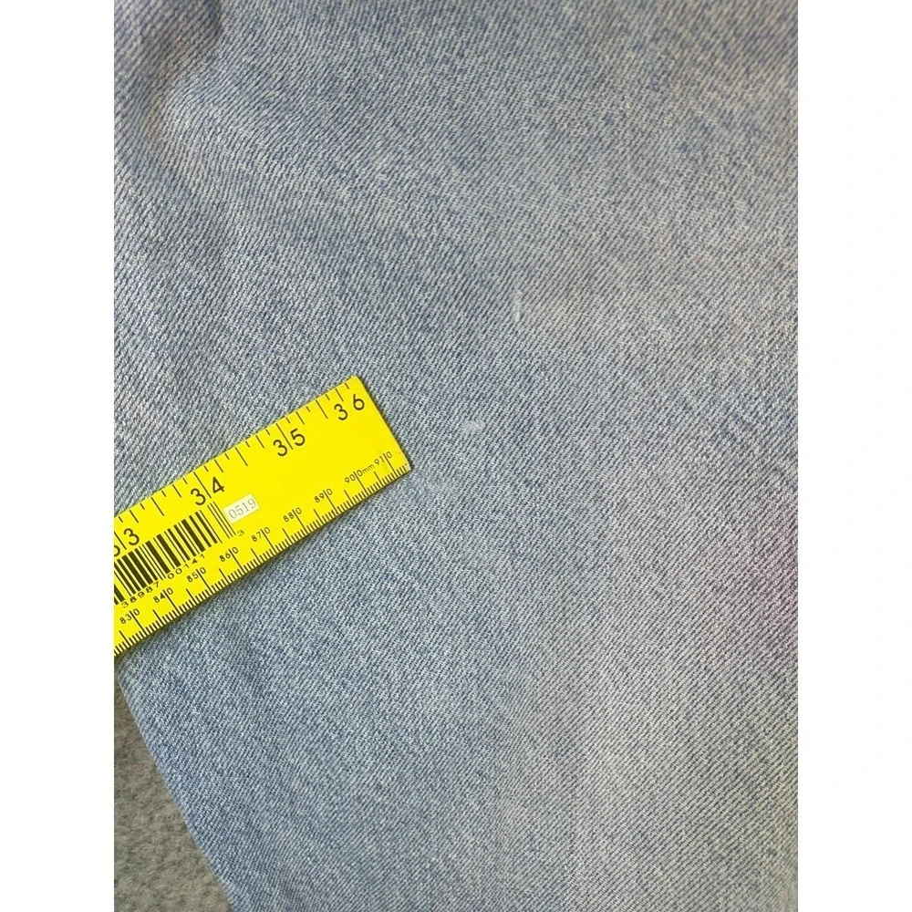 Wrangler Mens 9760WDR Light Wash Straight Leg Cotton Denim Jeans Blue 36x29